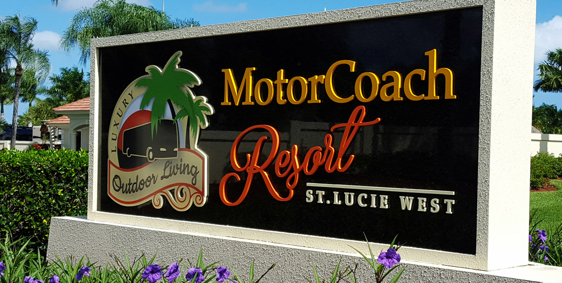 Routed & Dimensional Sign for MotorCoach Resort | Design A Sign